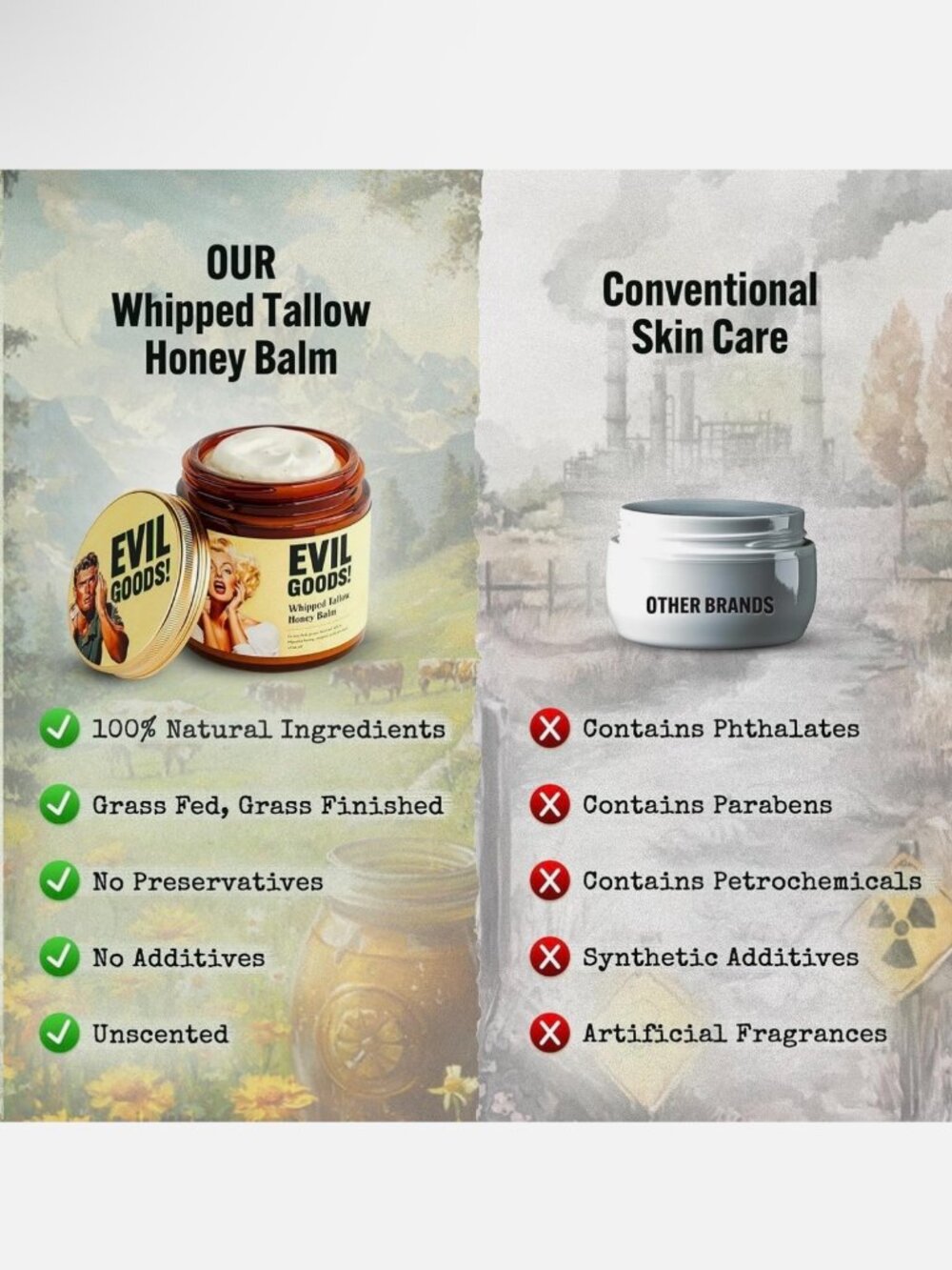 Evil Goods- Whipped Beef Tallow and Honey Balm Citrus Moisturizer - Picture 5 of 8